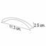 JALADERA 23896 TAPERED BOW SATIN NICKEL