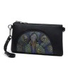 Cartera larga Mujer Viney Piel color Negro