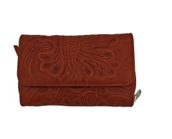 Cartera en Piel Vacuno Cincelada Fana Sofia Camel