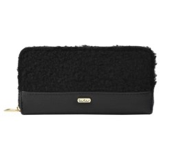 Cartera De Mujer Lulu Con Textura Suave Color Negro