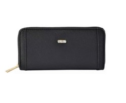 Cartera Para Mujer Lulu Con Compartimentos Color Negro