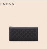 Cartera larga Mujer HONGU Trifold color Negro