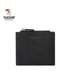 Cartera corta 2 en 1 Mujer TUCANO Cuero color Negro