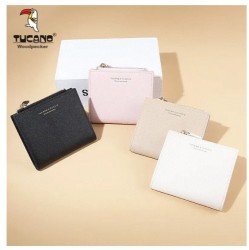 Cartera corta 2 en 1 Mujer TUCANO Cuero color Negro