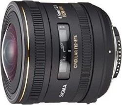 LENTE 4.5MM F/2.8 EX DC HSM FISHEYE SIGMA P/ NIKON
