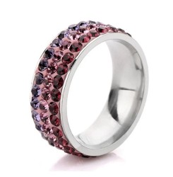 Anillo Ocean Heart, Acero Inoxidable, ACO10-14-59-7, Talla 7