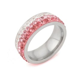 Anillo Ocean Heart, Acero inoxidable, ACM5-14-216-6, Talla 6