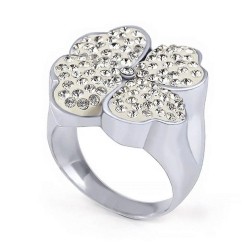 Anillo Ocean Heart, Acero inoxidable, ACO10-14-73-7, Talla 7