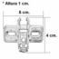 PAR DE BASES DE MONTAJE CLIP ATORN 173L6130 3mm BLUM