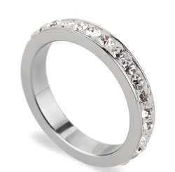 Anillo Ocean Heart, Acero inoxidable, ACM5-14-232-8, Talla 8