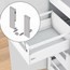 FIJACION FRONTAL CAJON INTERIOR ANTARO BLANCO ZIF.74D0 BLUM.