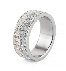 Anillo Ocean Heart, Acero inoxidable, ACJ6-14-169-6, Talla 6