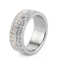 Anillo Ocean Heart, Acero inoxidable, ACJ6-14-169-8, Talla 8