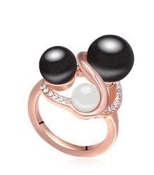 Anillo Ocean Heart, Baño oro rosa, 18K, N11-14-112-8, Talla 8