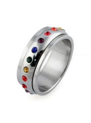 Anillo Ocean Heart, Acero Inoxidable, TL07-14-01-6, Talla 6