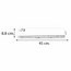 PERFIL ANTARO BLANCO 45cm BLUM