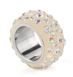 Anillo Ocean Heart, Acero inoxidable, ACO10-14-120-7, Talla 7