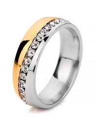 Anillo Ocean Heart, Acero inoxidable, ACM5-14-219-6, Talla 6