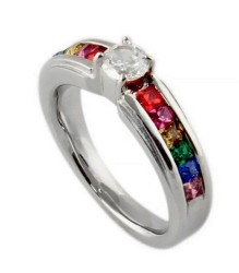 Anillo Ocean Heart, Acero inoxidable, TL07-14-02-8, Talla 8
