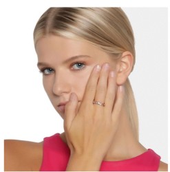 Anillo Ocean Heart, Baño oro amarillo, 18K, AC16-870-7, Talla 7