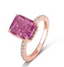 Anillo Alana rosa de plata .925 bañado en oro rosa de 18K talla 7.