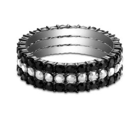 Churumbela 3 en 1 Infinity de acero inoxidable con zirconias talla 8.