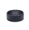 Argolla Viggo para hombre en color negro de acero inoxidable talla 9.