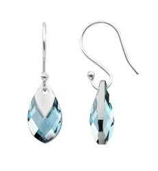 Set Collar y Aretes Pear Shaped Zvezda 0.925 Mujer Azul claro