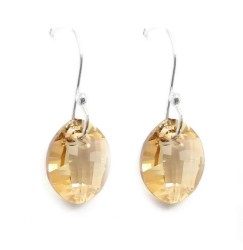 Set Collar y Aretes Pear Shaped Zvezda 0.925 Mujer Amarillo