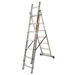 ESCALERA EXTENCION 3X7 PELDAÑOS ALUMINIO