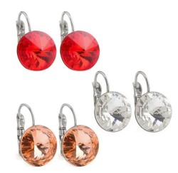 Set 3 pares Aretes Ocean Heart, Acero Inoxidable, OH-B002