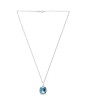 Collar y Aretes Cushion Azul Claro plata .925 Zvezda