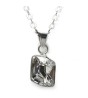 Collar y aretes Fancy cristal con plata .925 Zvezda