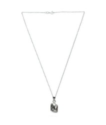 Collar y aretes Fancy cristal con plata .925 Zvezda