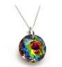 Collar y aretes Classic multicolor con plata .925 Zvezda