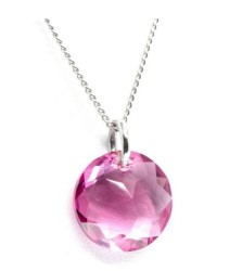 Collar y aretes Classic rosa con plata .925 Zvezda
