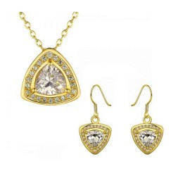 Set Ocean Heart, Baño oro amarillo, 18K, OH16-359