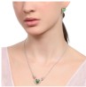Set Ocean Heart, Baño oro blanco, 18K, OH16-729
