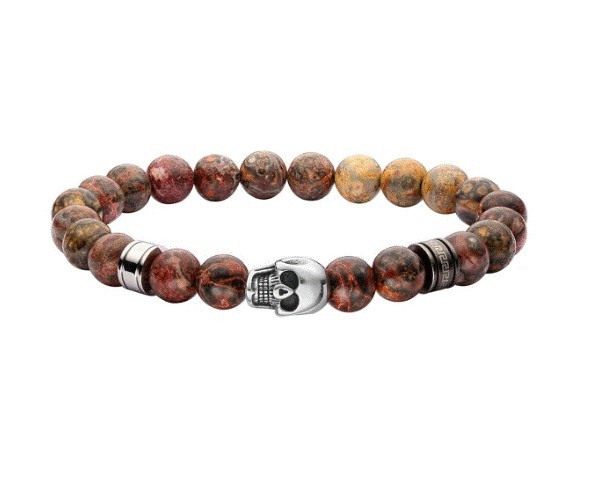 Pulsera Enso Acero Inoxidable Para Hombre EMB135BR Color Café