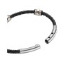 Pulsera Enso Piel Genuina Para Hombre EMB149B Color Negro