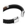 Pulsera Enso Piel Genuina Para Hombre EMB146B Color Negro