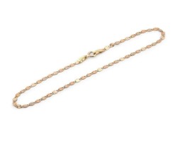 Hermoso Pulso Florentino 2 mm 19 cm Oro Sólido 10k