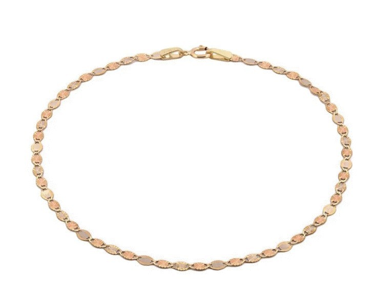 Hermoso Pulso Florentino 2 mm 19 cm Oro Sólido 10k