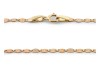 Hermoso Pulso Florentino 2 mm 19 cm Oro Sólido 10k