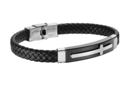 Pulsera de Acero Inoxidable Enso para Hombre EMB0107N Negro