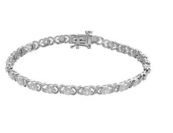 Pulsera en Plata Esterlina y Diamantes Éticos 0.25ct.