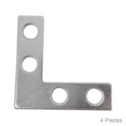 PLACA L PARA MUEBLE ZINC 1½ 4-PK 60985 ANVIL MARK
