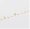 Pulsera Esclava Cristales Dijes Oro 14k Laminado