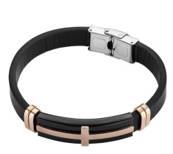 Pulsera de Acero Inoxidable Enso para Hombre EMB0003B Negro
