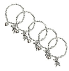 Pulseras Acero Inox/Resorte, Plata.
